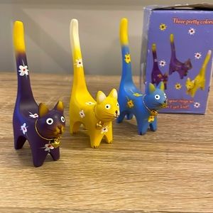 Cat Ring Holders-New Old Stock